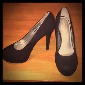 Black heels. Worn twice.